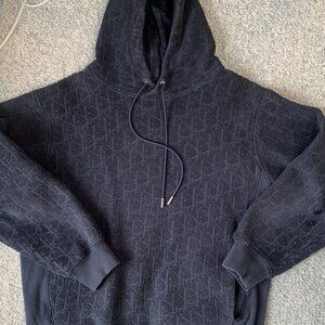 DIOR OBLIQUE RELAXED-FIT HOODED SWEATSHIRT